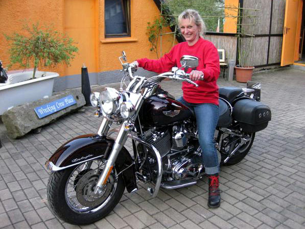 Sabine and new bike !